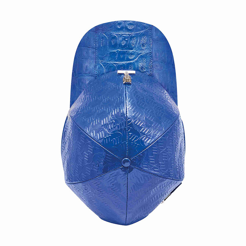 Mauri H65 Baby Crocodile / Embossed Patent Cap Royal Blue
