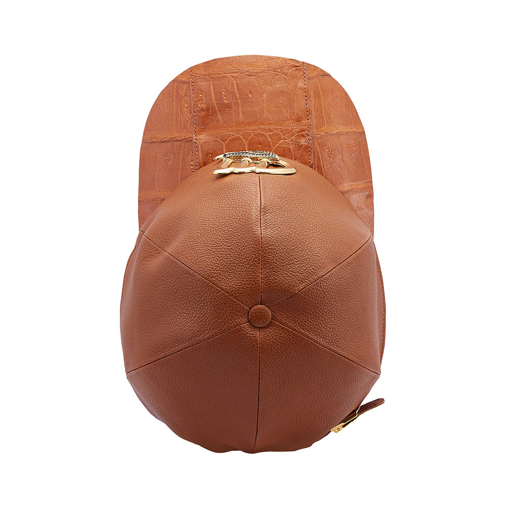 Mauri H65 Baby Crocodile / Time Hat Cognac