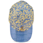 Mauri H65 Croc & Gobelins Fabric Hat New Blue