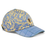 Mauri H65 Croc & Gobelins Fabric Hat New Blue