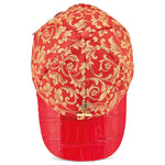 Mauri H65 Croc & Gobelins Fabric Hat Red