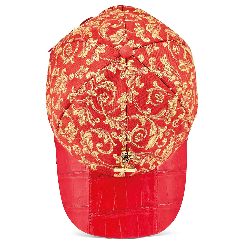Mauri H65 Croc & Gobelins Fabric Hat Red