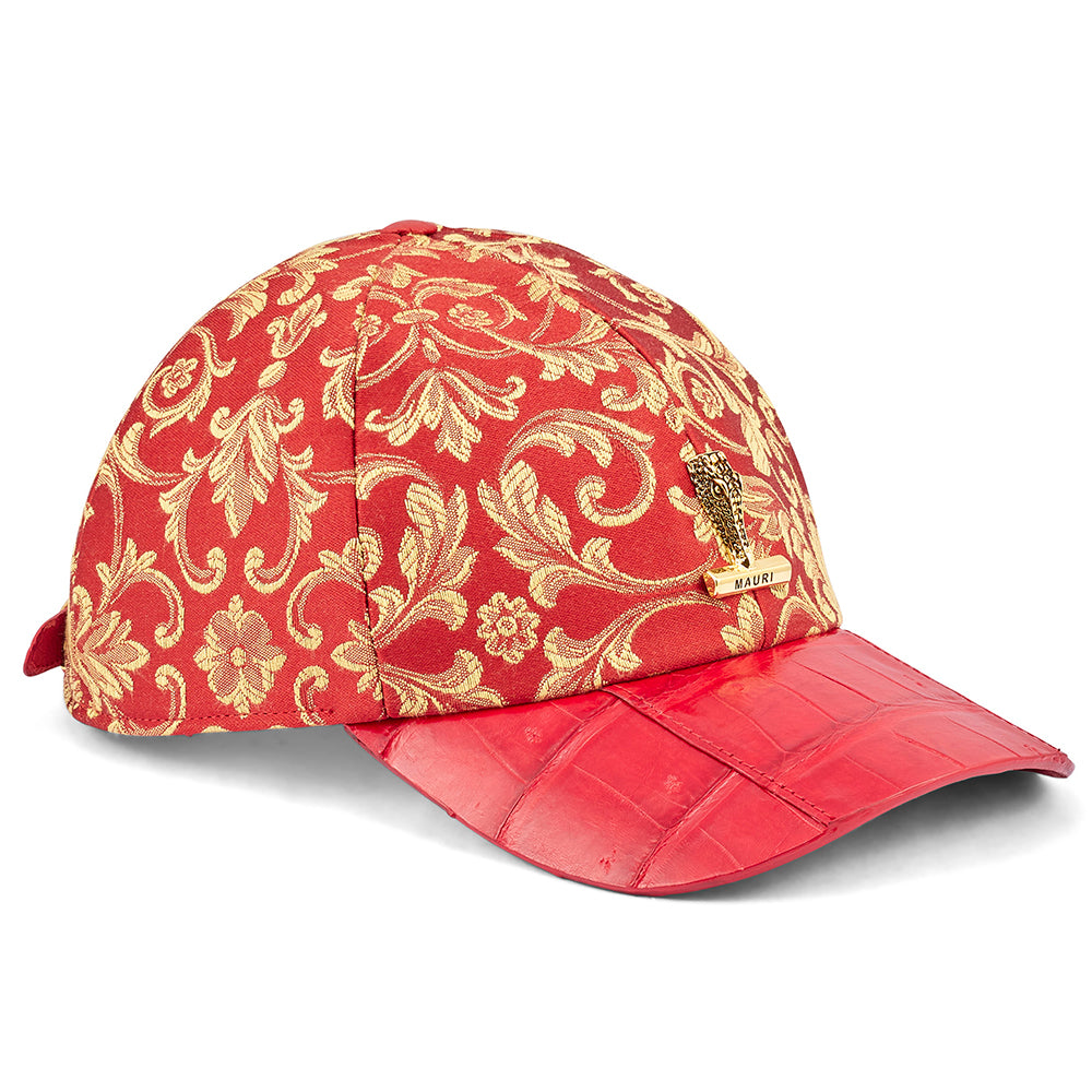 Mauri H65 Croc & Gobelins Fabric Hat Red