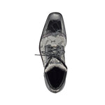 Mauri Jetset 3069 Body Alligator / Ostrich Leg & Mauri Fabric Shoes Black / Grey