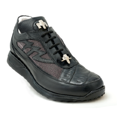 Mauri King II 8555 Crocodile Sneakers Black