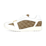 Mauri Kingsman 8665/2 Patent/Baby Crocodile/Nappa/Double M-Fabric Sneakers White/Beige
