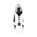 Mauri Kingsman 8665/2 Patent/Baby Crocodile/Nappa/Double M-Fabric Sneakers White/Wonder Blue