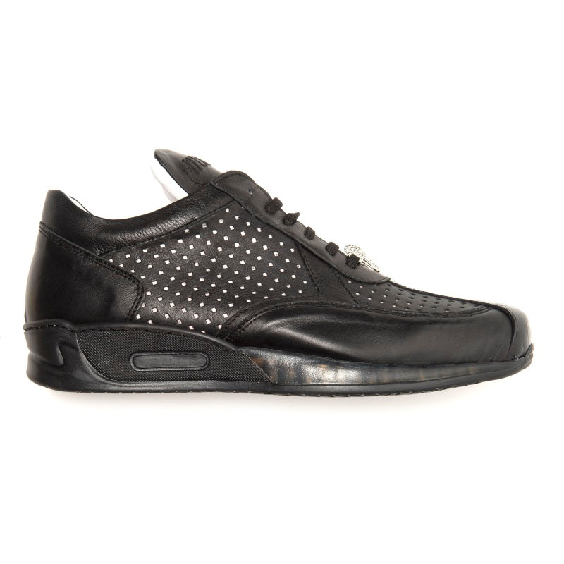 Mauri Cherry M770 Nappa & Crocodile Sneakers Black