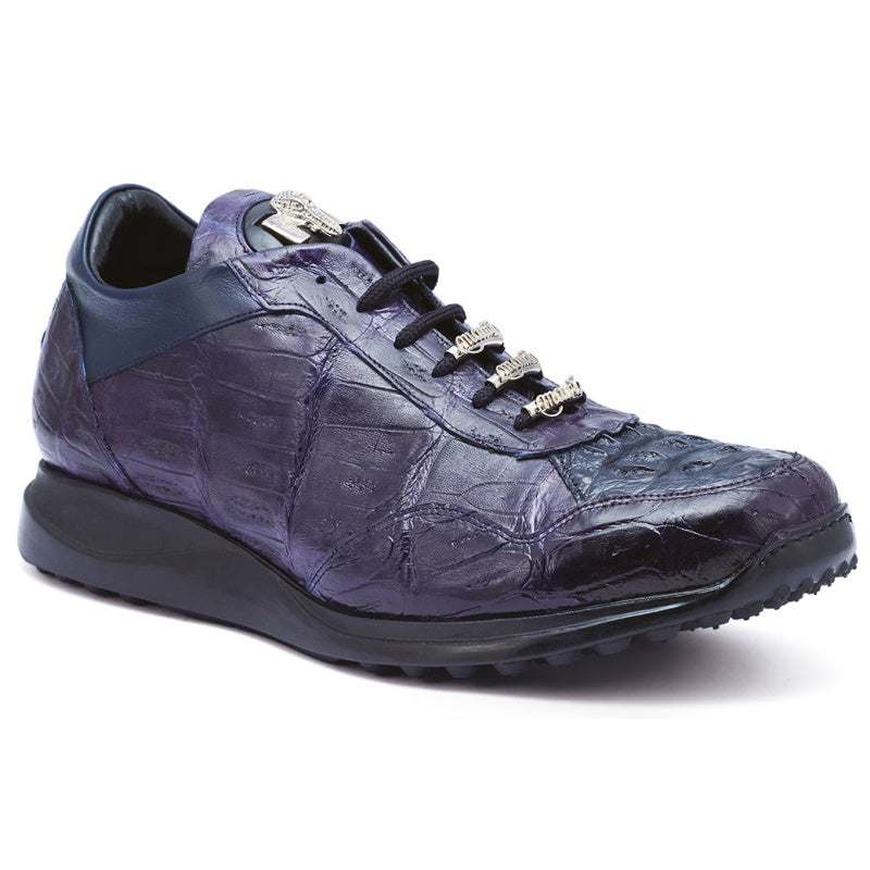 Mauri M789 Everglades Crocodile & Hornback Sneakers Wonder Blue