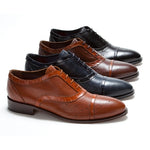 Mauri M798 Torino Calfskin & Alligator Cap Toe Shoes