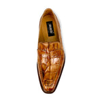Mauri Orefici 4770/1 Baby Crocodile/Hornback/Calfskin Loafers Cognac