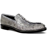 Mauri Orefici 4770/1 Baby Crocodile/Hornback/Calfskin Loafers Light Grey