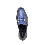 Mauri 4800/2 Iguana & Python Loafers Black / Royal Blue