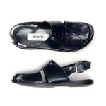 Mauri Renzo 1787 Alligator & Calfskin Sandals Blue