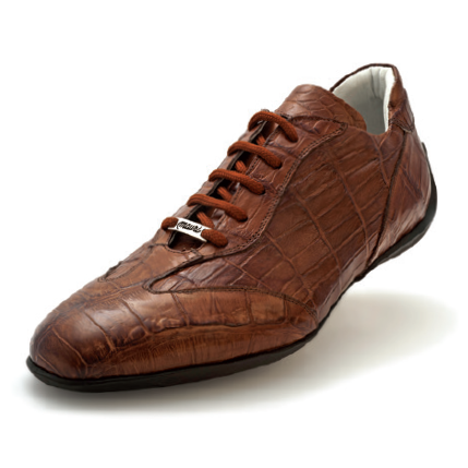 Mauri Selva 8673 Alligator Sneakers Tobacco