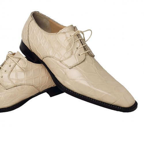 Mauri 4362 Alligator Shoes Cream (Special Order)