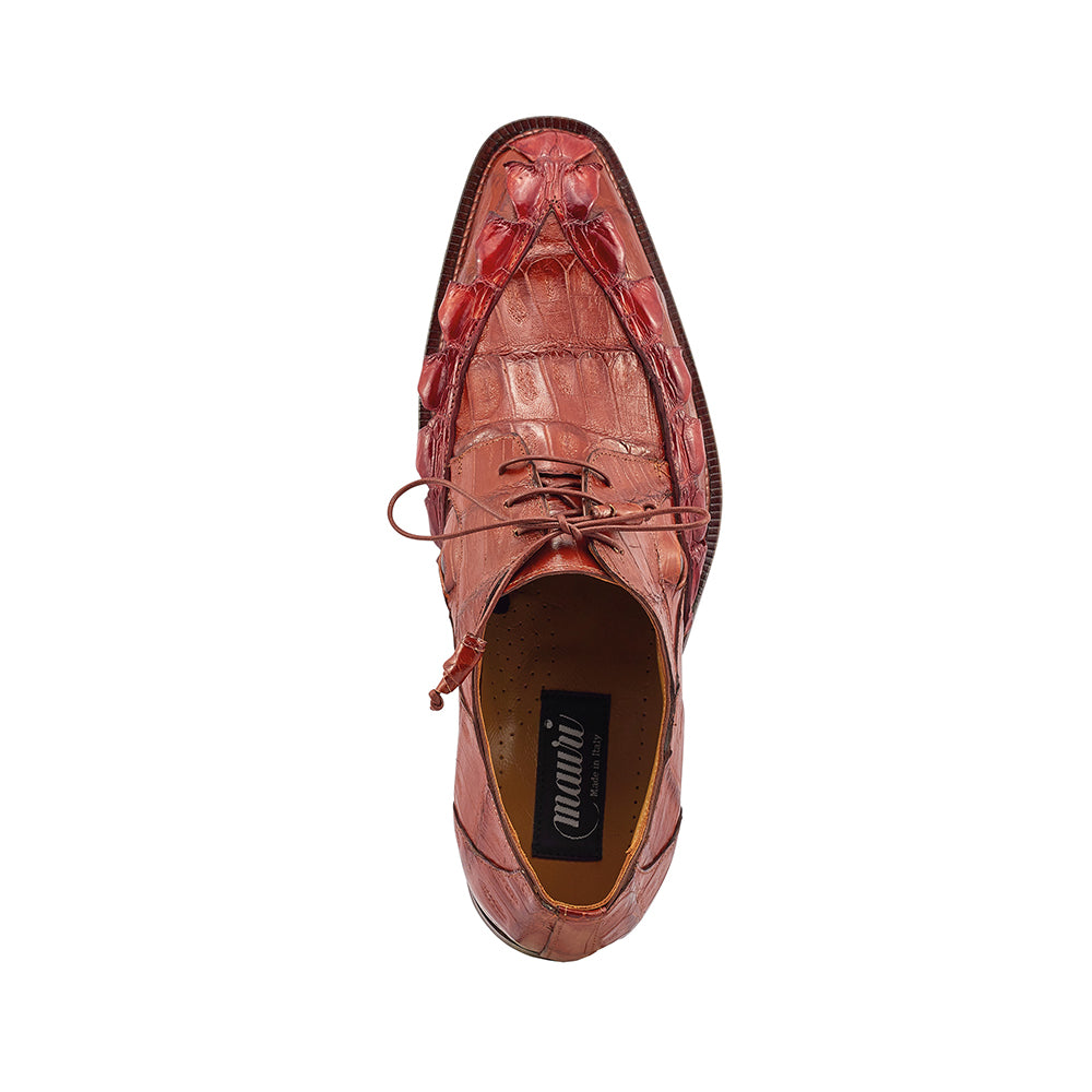 Mauri 3094 Hornback Tail & Baby Croc Shoes Gold