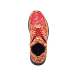 Mauri Solid Gold 8900/2 Gobelins Fabric & Croc Sneakers Red