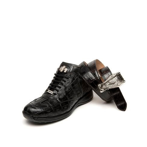 Mauri Swamp 8690 Baby Crocodile Sneakers Black