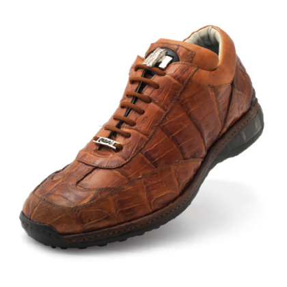 Mauri Swamp 8690 Crocodile Sneakers Cognac
