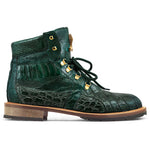 Mauri Tracker 4986 Body Alligator & Ostrich Leg Boots Hunter Green