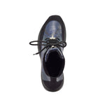 Mauri Viper 8421 Suede / Python & Nappa Sneakers Black / W Blue