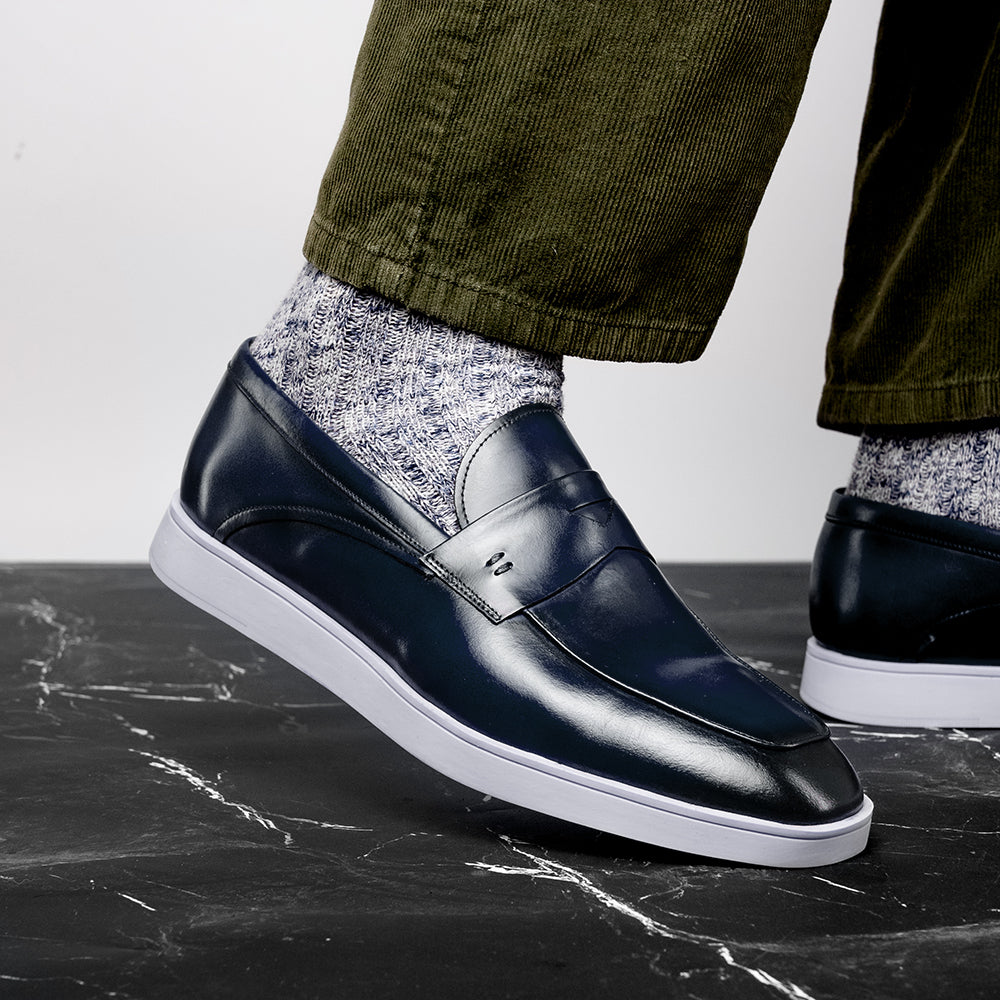 Belvedere Studio Maurizio Penny Loafer Hybrid Sneaker Navy