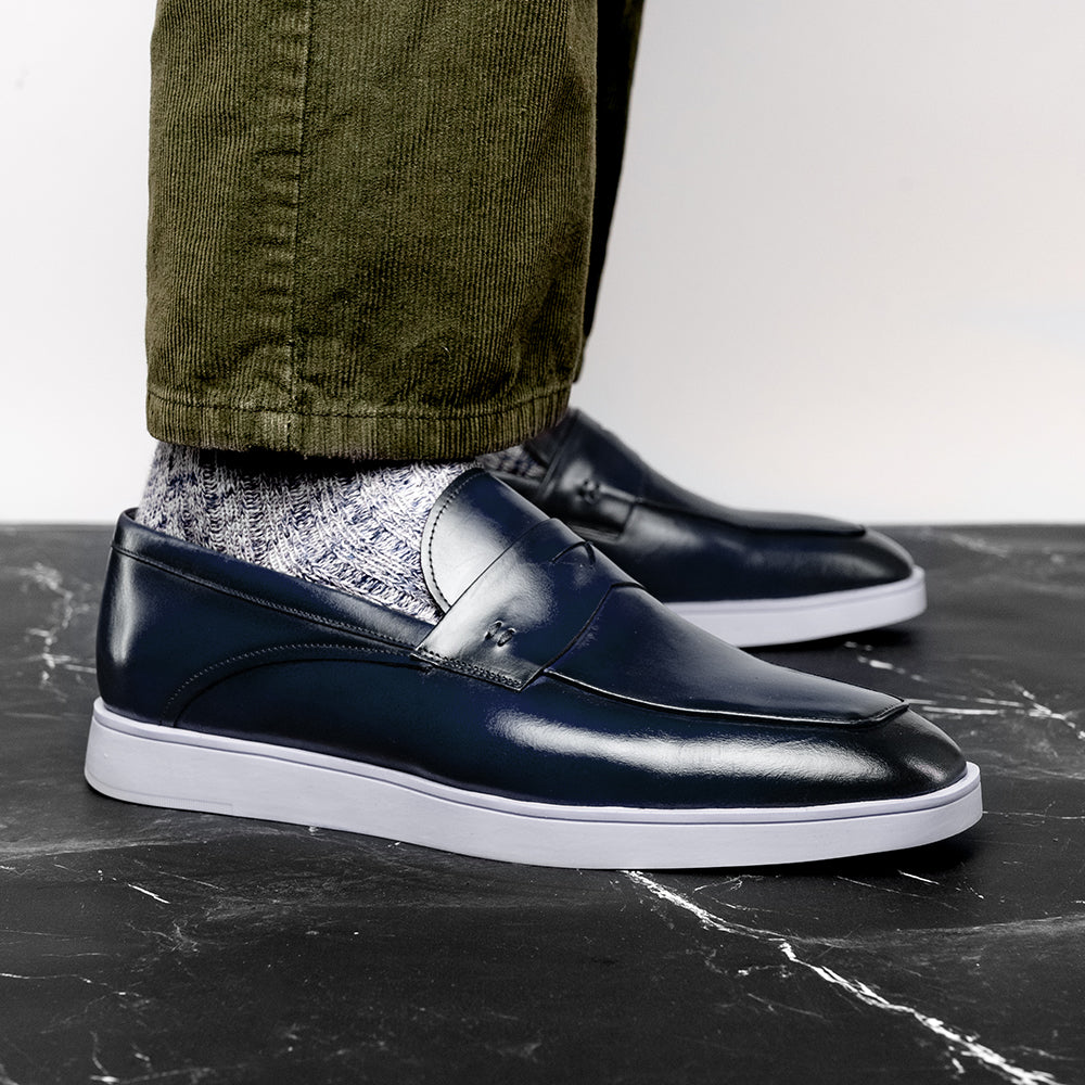 Belvedere Studio Maurizio Penny Loafer Hybrid Sneaker Navy