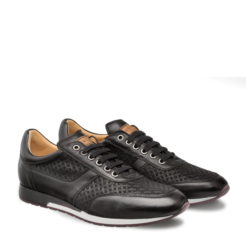 Mezlan Maxim Calfskin Sneakers Black 