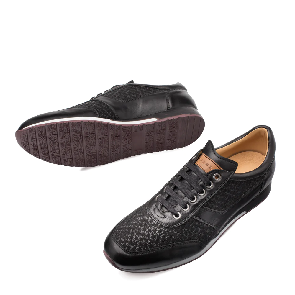 Mezlan Maxim Calfskin Sneakers Black 