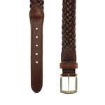 TB Phelps Maxwell Braided Leather Belt Briar