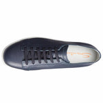 Santoni Cleanic MI Tumbled Calfskin Sneaker Blue