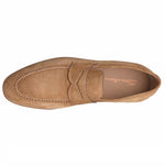 Santoni Perfect Suede Loafers Tan