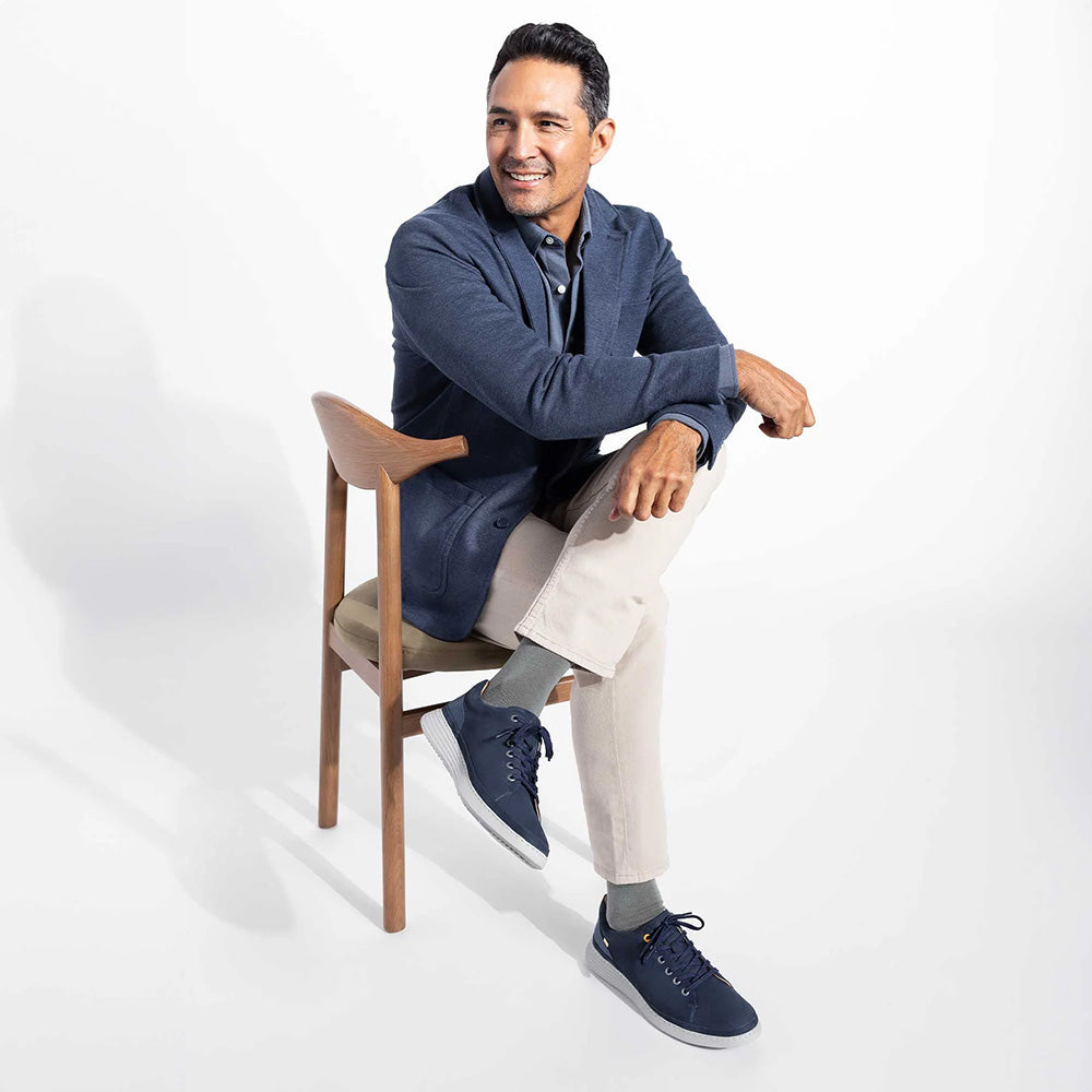 Samuel Hubbard Featherlight Fast Lace-Up Sneaker Navy