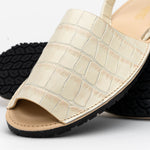 Maseratti Naples Embossed Caiman Minorca Sandals Oryx