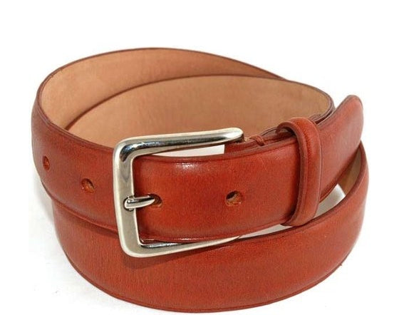Bespoke-England Men's Leather Belt - Chestnut