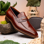 Zelli Meo Hand Burnished Loafers Cognac (15-703-CGN)