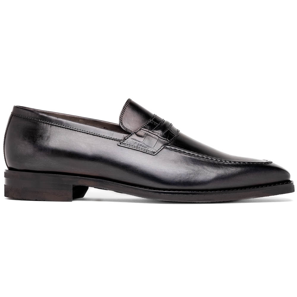 Zelli Meo Hand Burnished Loafers Black