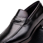 Zelli Meo Hand Burnished Loafers Black (15-703-BLK)