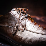 Marco Di Milano Merida Caiman & Lizard Derby Brown