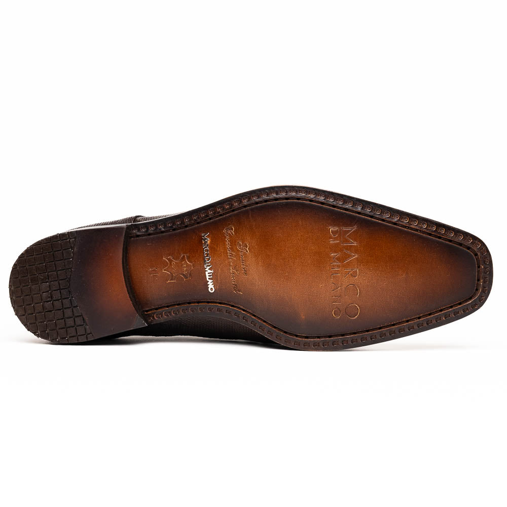 Marco Di Milano Merida Caiman & Lizard Derby Brown