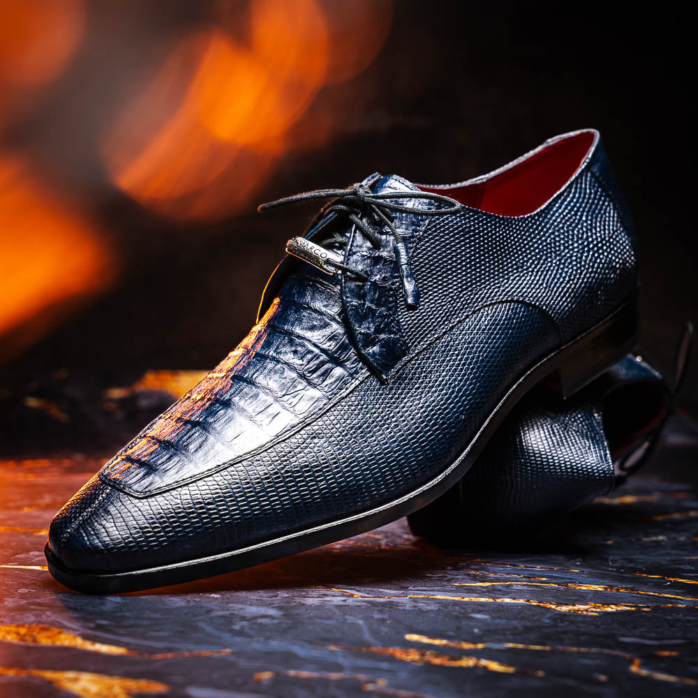 Marco Di Milano Merida Caiman & Lizard Derby Navy