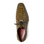 Marco Di Milano Merida Caiman & Lizard Derby Olive Green