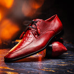 Marco Di Milano Merida Caiman & Lizard Derby Red