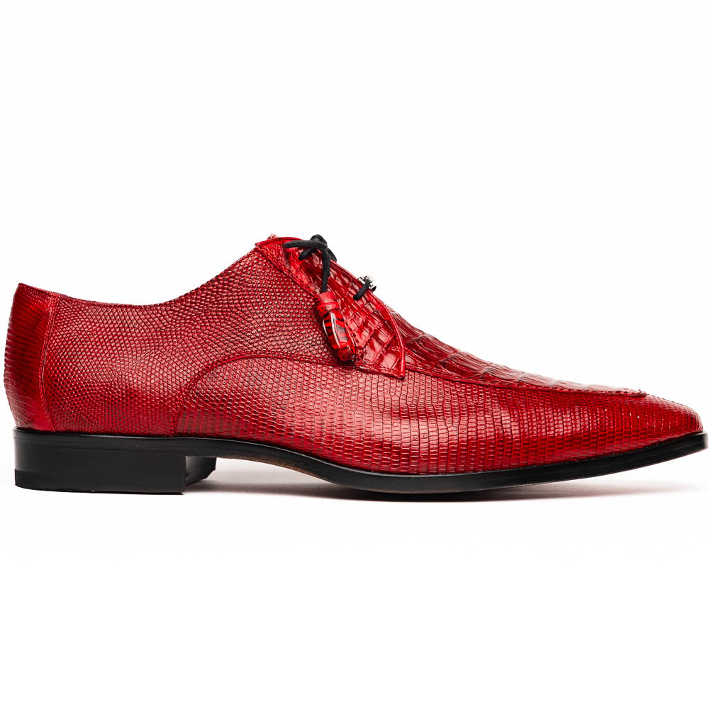 Marco Di Milano Merida Caiman & Lizard Derby Red