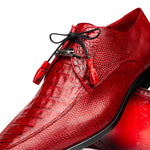 Marco Di Milano Merida Caiman & Lizard Derby Red