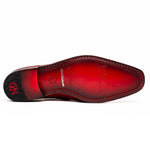 Marco Di Milano Merida Caiman & Lizard Derby Red
