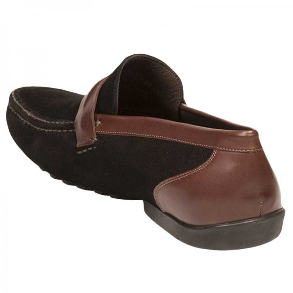 Mezlan 17127 Calfskin Suede Shoes Black / Brown