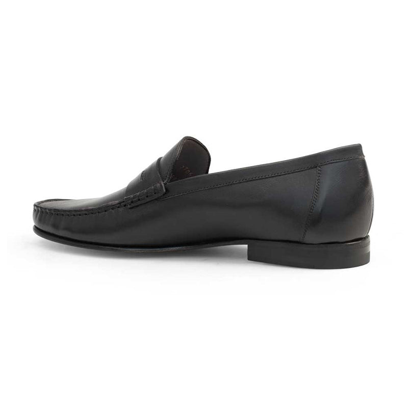 Mezlan 17269 Calfskin Penny Loafer Black
