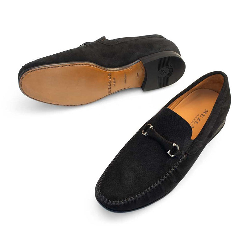 Mezlan 17304 Suede Venetian Mocassin Black